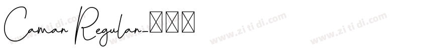 Camar Regular字体转换